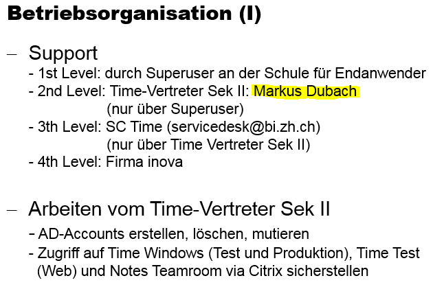 Betriebsorganisation