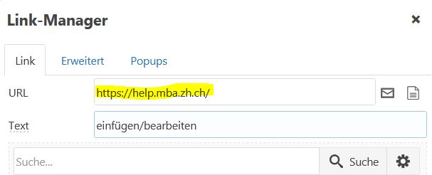 URL Link einfügen
