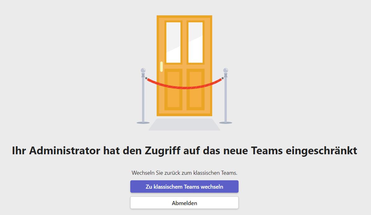 Zu klassischen Teams wechseln